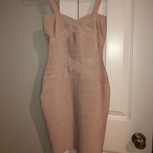 Xsmall baby pink body con dress